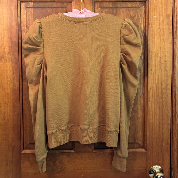 Rebecca Minkoff Janine Sweatshirt Caramel Ruffle - Picture 7 of 10